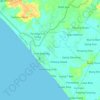 Kuala Pesisir topographic map, elevation, terrain