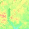 Dell Grove Township topographic map, elevation, terrain