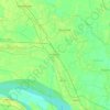 Bachhwara topographic map, elevation, terrain