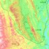 万峰林 topographic map, elevation, terrain