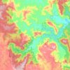 Lake Borumba topographic map, elevation, terrain
