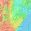 Nepean River topographic map, elevation, terrain