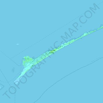 Ocracoke Island topographic map, elevation, terrain