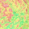 Xishuangbanna topographic map, elevation, terrain