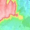 Châtellenot topographic map, elevation, terrain