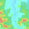 Coramba topographic map, elevation, terrain