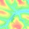 Сенек topographic map, elevation, terrain