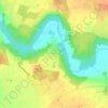 Argentières topographic map, elevation, terrain