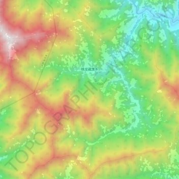 桃龙藏族乡 topographic map, elevation, terrain