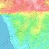 Dragey-Ronthon topographic map, elevation, terrain