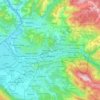 Sarajevo topographic map, elevation, terrain