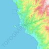 Lima Metropolitan Area topographic map, elevation, terrain