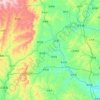 Qin County topographic map, elevation, terrain