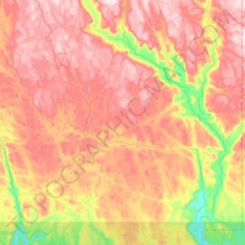 Petite rivière au Bouleau topographic map, elevation, terrain