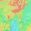 Kyoto topographic map, elevation, terrain