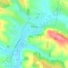 Bibrka topographic map, elevation, terrain