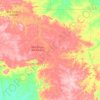 Santa Luzia d'Oeste topographic map, elevation, terrain
