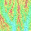 Tetoiu topographic map, elevation, terrain