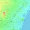 Viluppuram topographic map, elevation, terrain