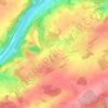 Bonneville topographic map, elevation, terrain