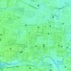 Ward 100 topographic map, elevation, terrain