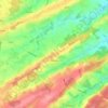 Évelette topographic map, elevation, terrain