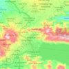 Kebayakan topographic map, elevation, terrain