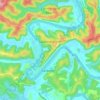Sackville North topographic map, elevation, terrain