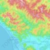 Lucca topographic map, elevation, terrain