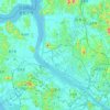 Gimpo-si topographic map, elevation, terrain