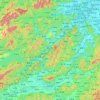 钱塘江 topographic map, elevation, terrain