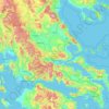 Thessaly - Central Greece topographic map, elevation, terrain