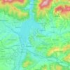 Żywiec topographic map, elevation, terrain