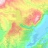 Waipori River topographic map, elevation, terrain