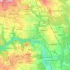 Tábor topographic map, elevation, terrain