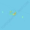Banda islands topographic map, elevation, terrain