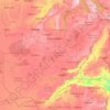 Zambia topographic map, elevation, terrain