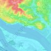 Bourg topographic map, elevation, terrain