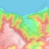 São Vicente topographic map, elevation, terrain