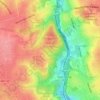 Cylburn Arboretum topographic map, elevation, terrain