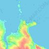 Carantec topographic map, elevation, terrain