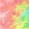Alagoa Nova topographic map, elevation, terrain