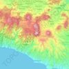 Garut topographic map, elevation, terrain