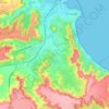Esaro topographic map, elevation, terrain