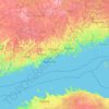 Uusimaa topographic map, elevation, terrain