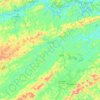 Pentagna topographic map, elevation, terrain