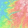 Sandnes topographic map, elevation, terrain