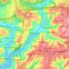 Kağıthane topographic map, elevation, terrain