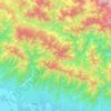 Chure topographic map, elevation, terrain