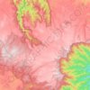 Ebor topographic map, elevation, terrain